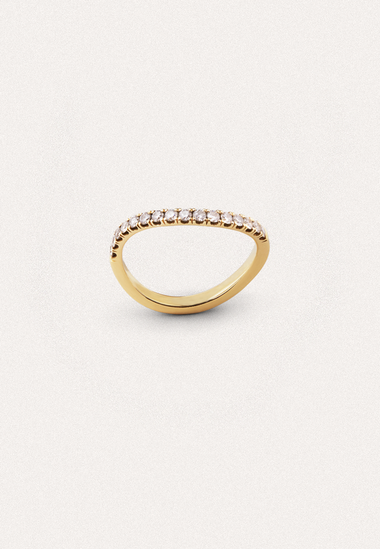 Curved Half Eternity Band - Adriana Chede Jewellery