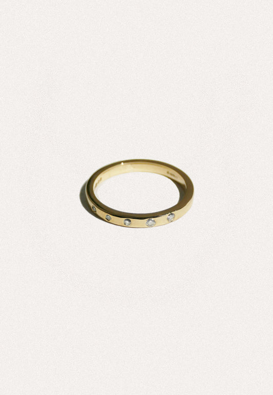 Scattered Diamond Wedding Band - Adriana Chede Jewellery