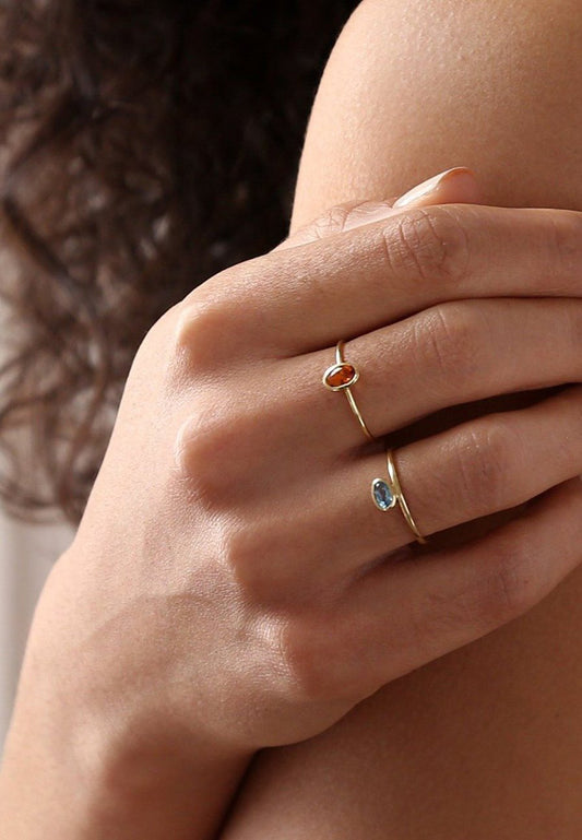 Citrine Ring handmade in 18ct Gold - Shop Now Adriana Chede Jewellery