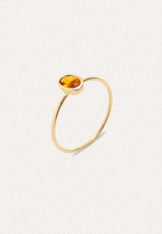 Citrine Ring handmade in 18ct Gold - Shop Now Adriana Chede Jewellery