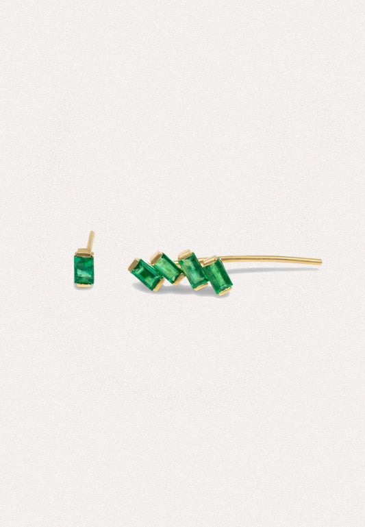 Emerald Ear Cuff - Brazilian Gemstone Adriana Chede Jewellery