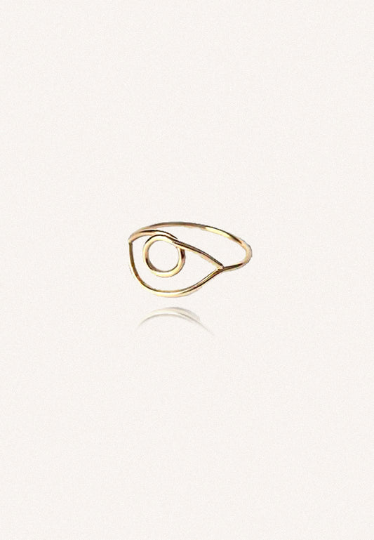 Third Eye Ring solid gold - Adriana Chede Jewellery